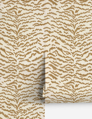 Tigress Wallpaper by Scalamandre, Tiger Eye - Swatch