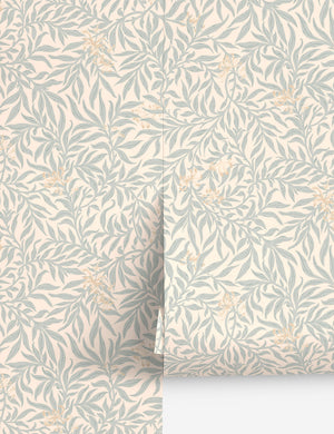 Honeysuckle Wallpaper by Scalamandre, Mineral - Swatch