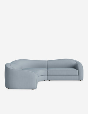 Open Box: Shaw Corner Sectional Sofa, Chambray Crypton Nomad