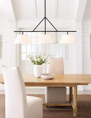 Andrade Linear Pendant Light : Bronze / 57.5