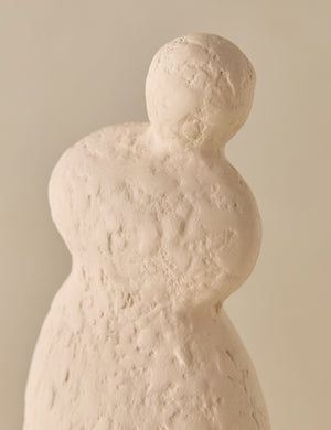 Close up view of the Selenia modern textural figurine sculpture by Aimee Song
