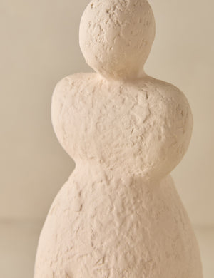 Close up of the Selenia modern textural figurine sculpture by Aimee Song