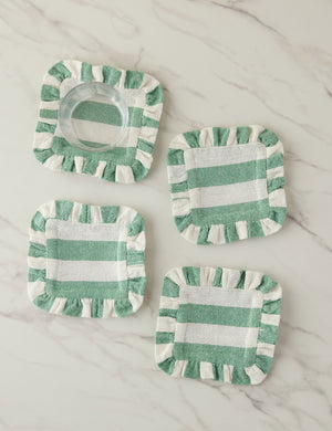 Sunday striped cocktail napkins