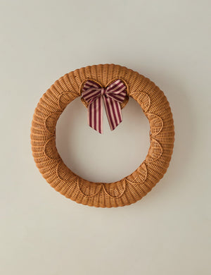 Talcott Striped Wreath Bow