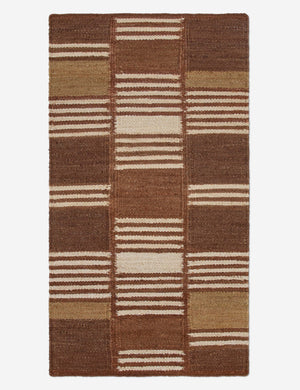 Tamarisk Flatweave Jute Rug Swatch by Elan Byrd, Camel