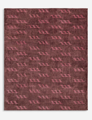 Tiikeri Hand-Loomed Viscose Rug Swatch by Sarah Sherman Samuel, Wine