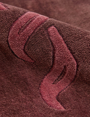Tiikeri Hand-Loomed Viscose Rug Swatch by Sarah Sherman Samuel, Wine
