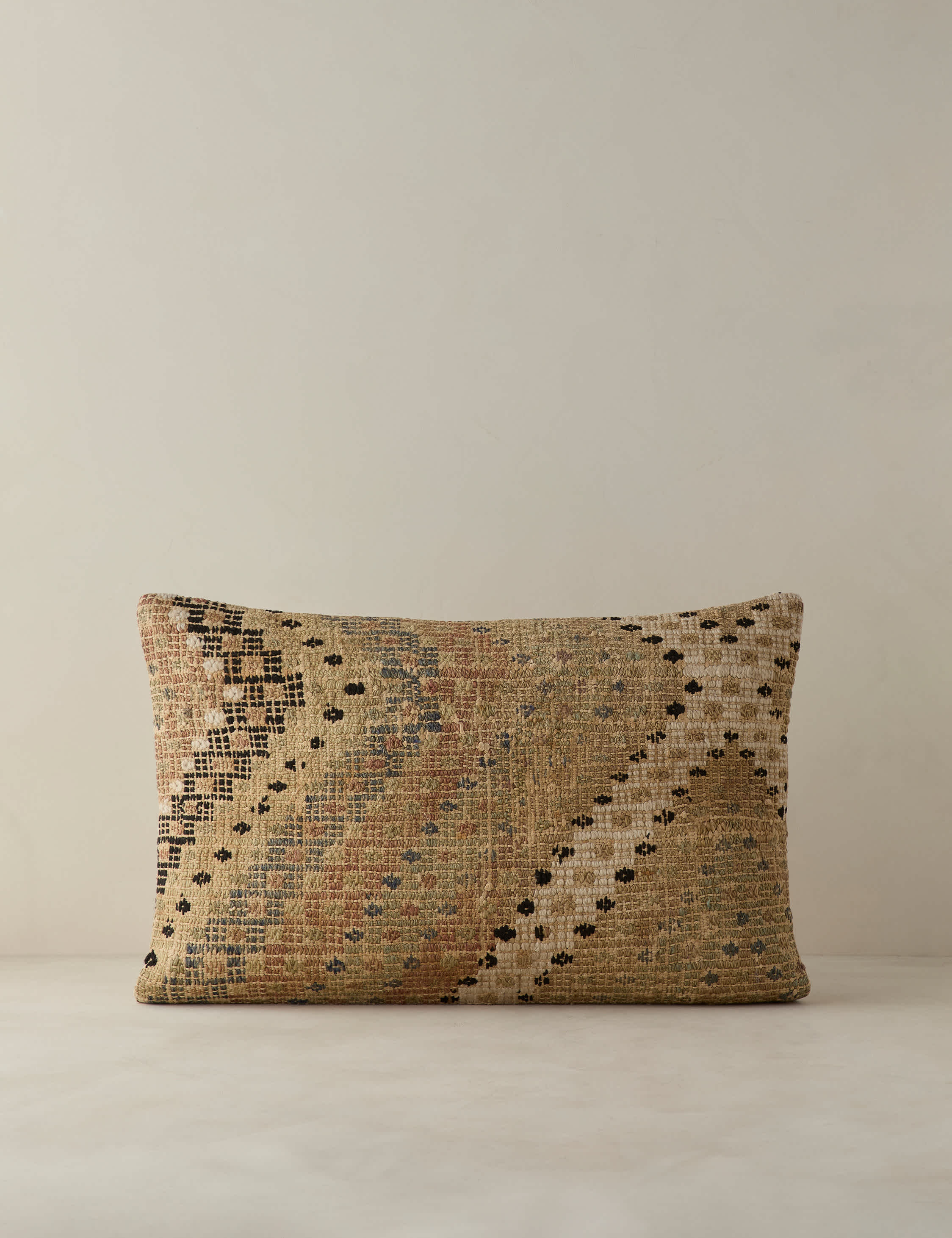 Vintage Lumbar Pillow No. 378, 16" x 24"