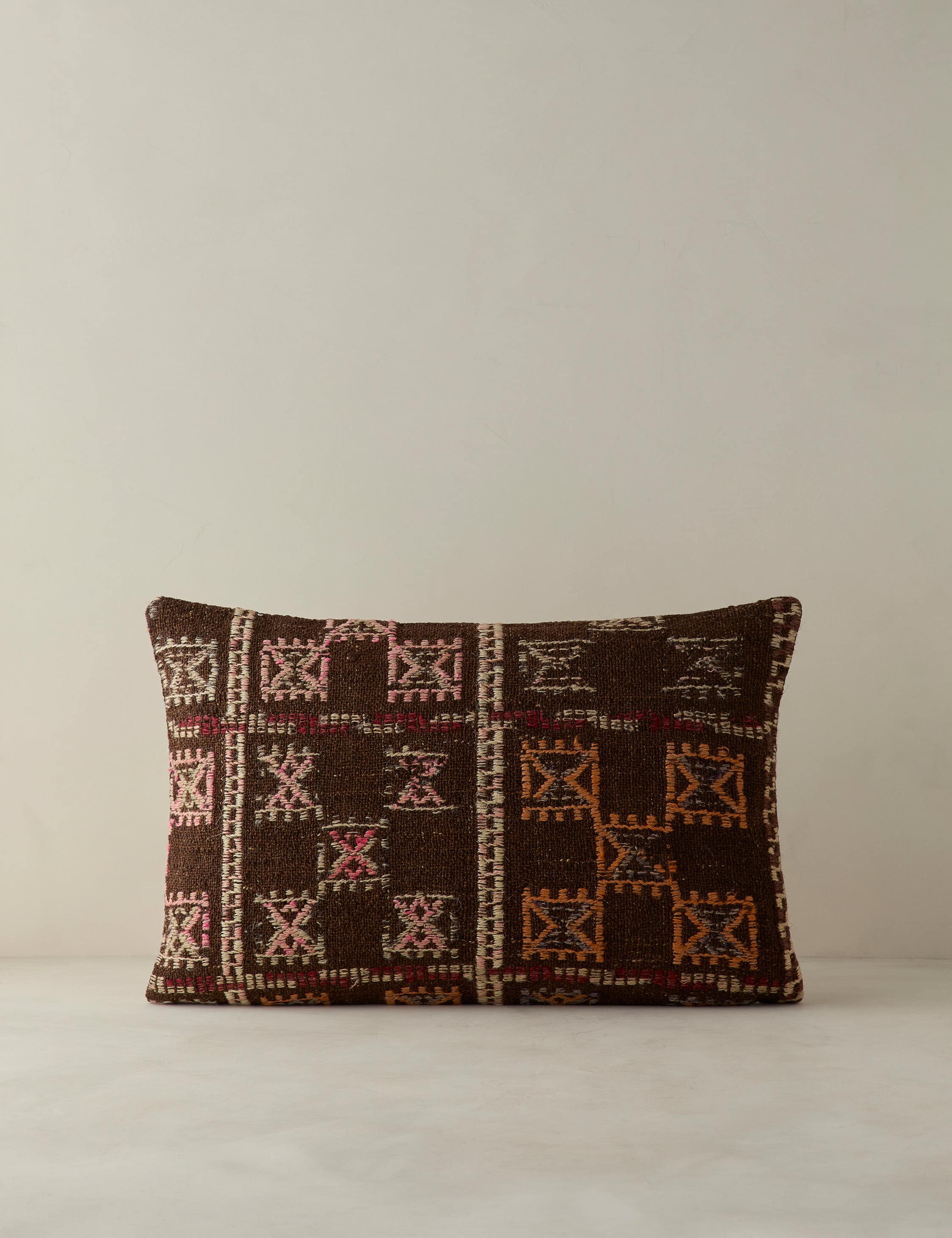 Vintage Lumbar Pillow No. 384, 16" x 24"