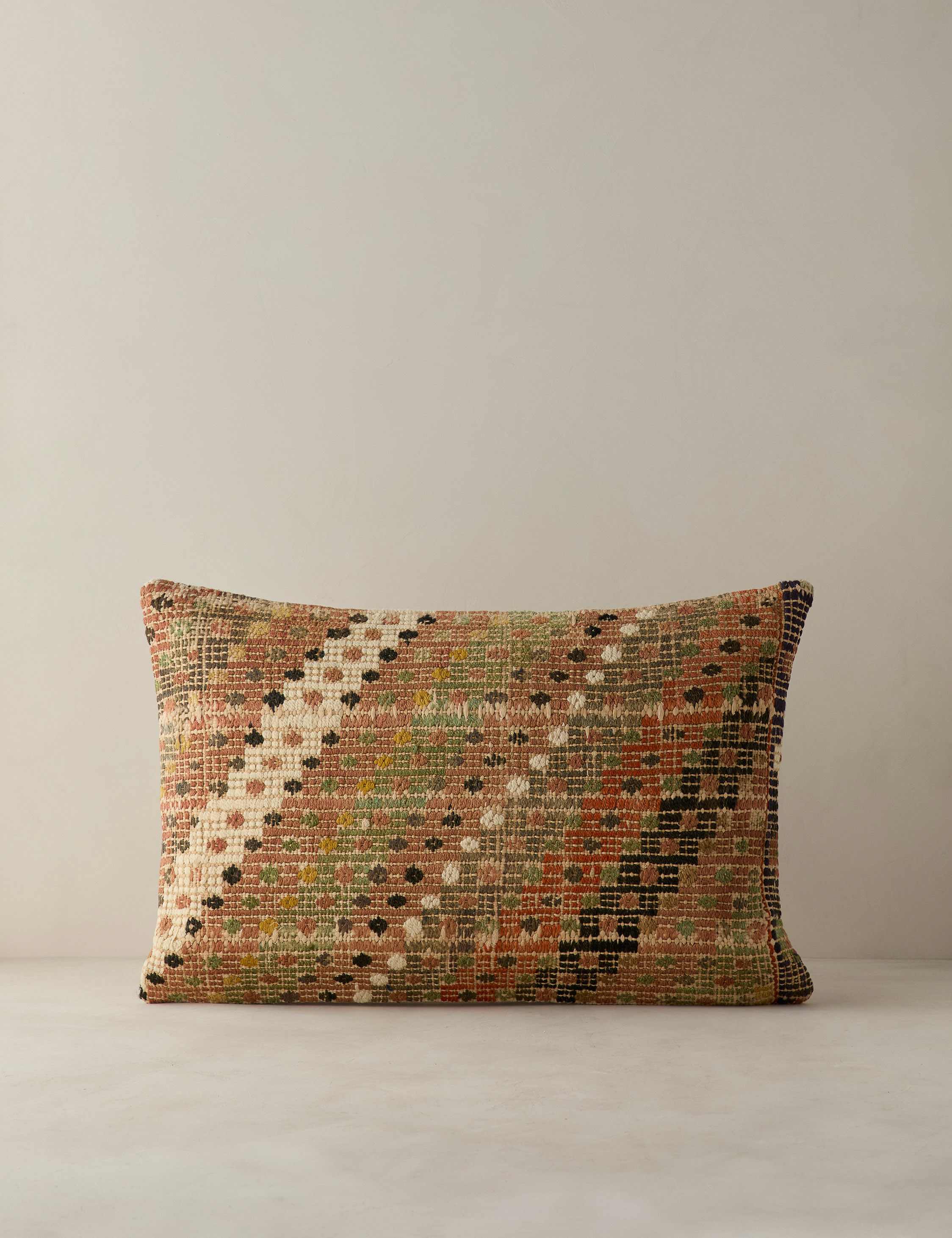 Vintage Lumbar Pillow No. 391, 16" x 24"