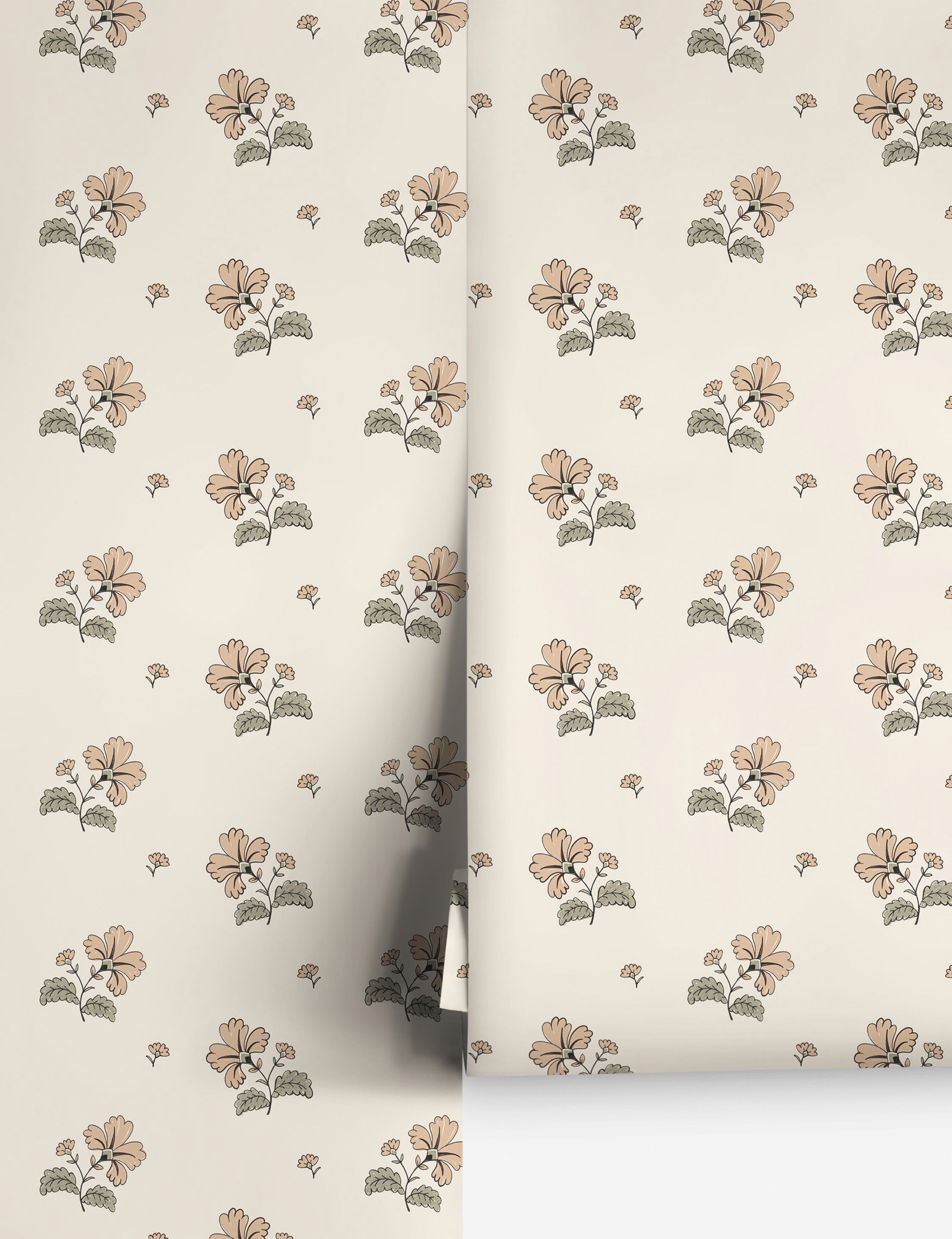 Vintage Floral Wallpaper by Rylee + Cru - Swatch