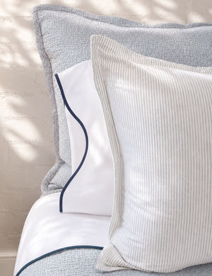 Malibu Matelasse Sham by Pom Pom at Home : Oatmeal / Standard