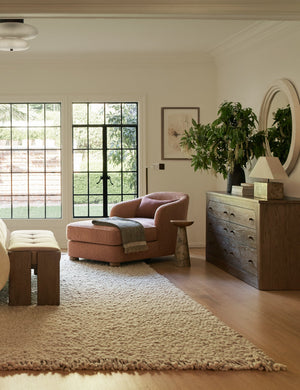 Furin Handwoven Wool Rug Swatch  by DISC Interiors, Cream