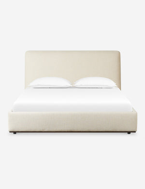 Open Box: Shirin Platform Bed, Flax Queen