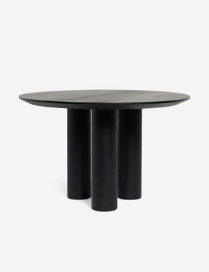 Mojave round dining table in black.