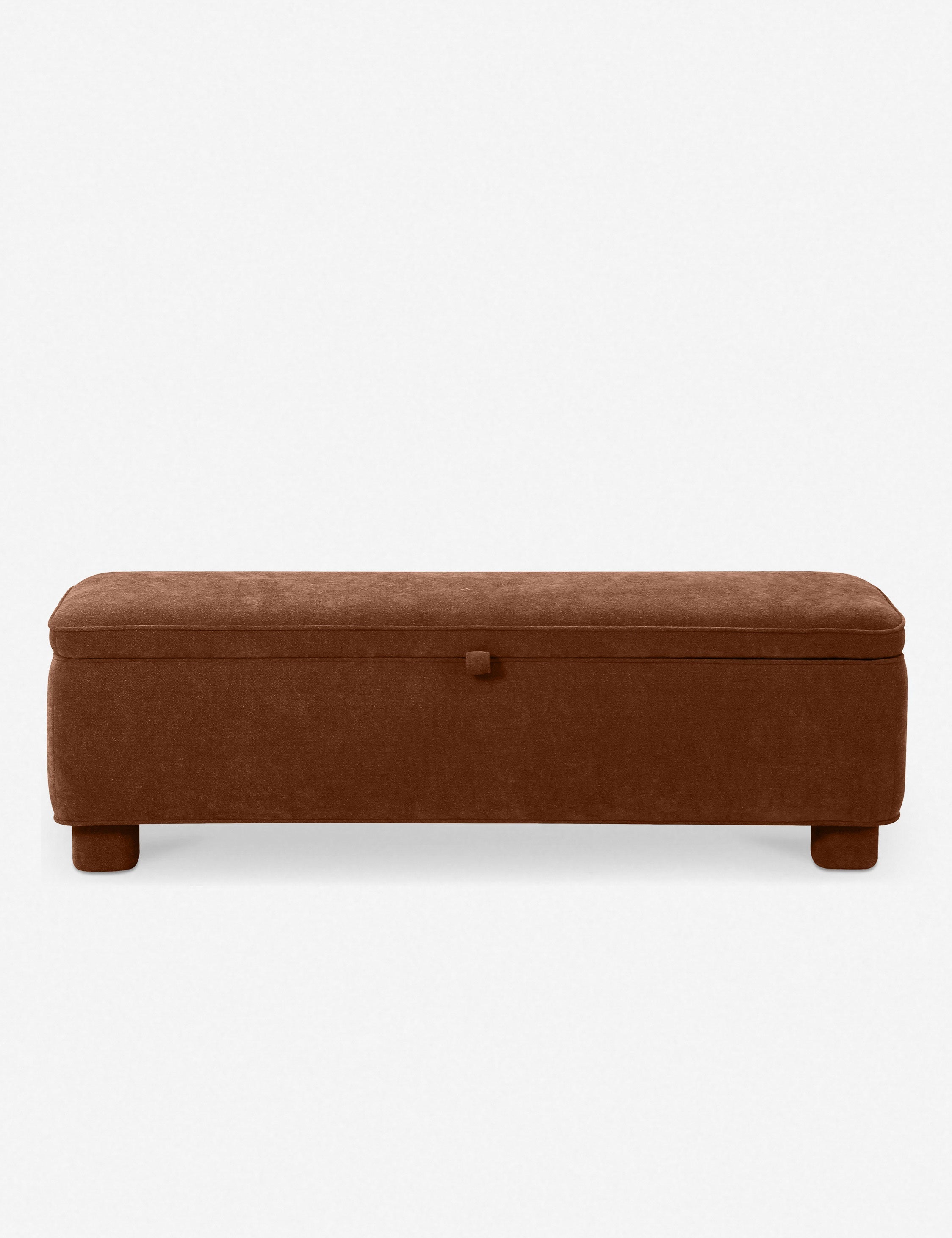Open Box: Asner Storage Bench, Dark Rust
