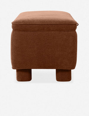 Open Box: Asner Storage Bench, Dark Rust