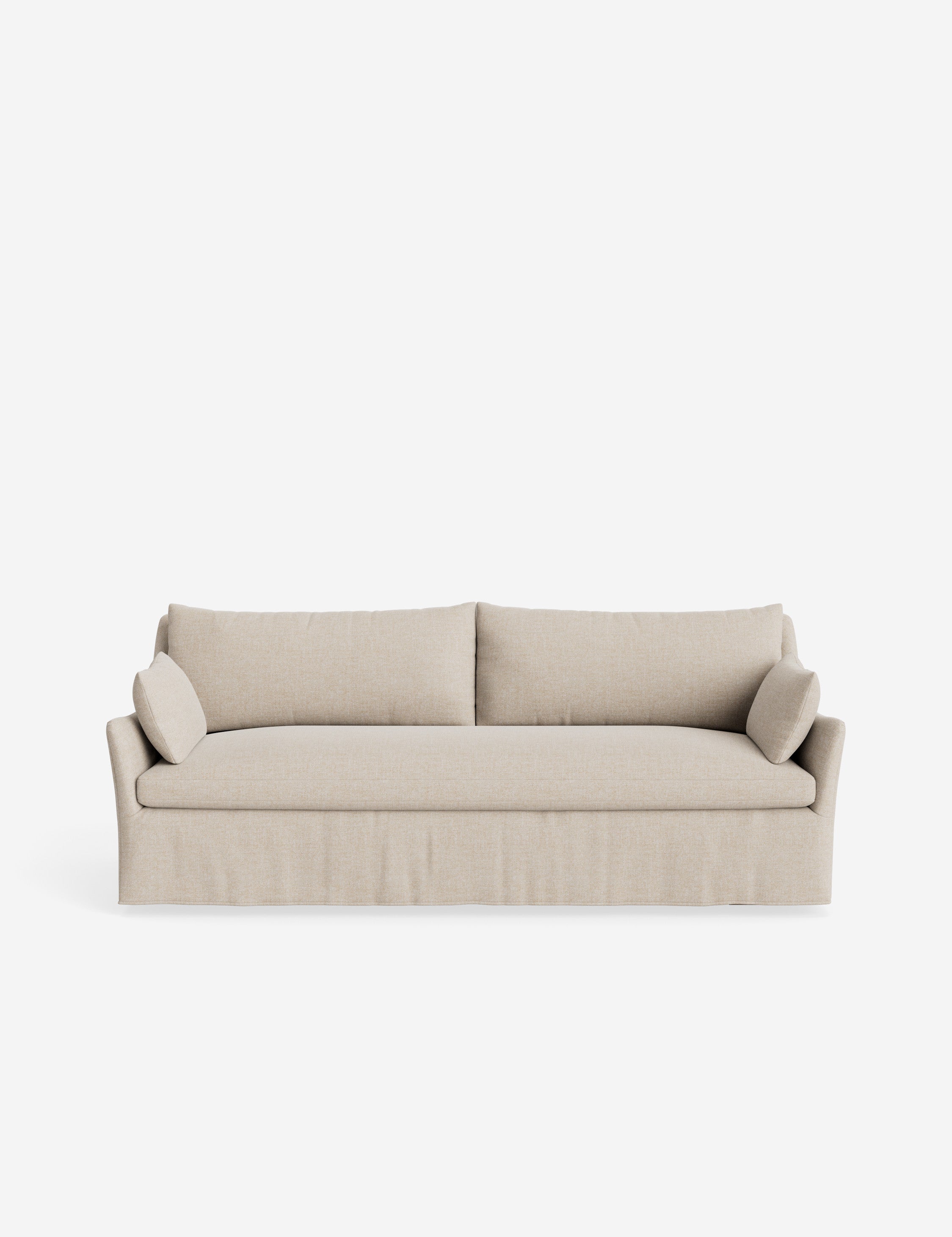 Open Box: Portola Slipcover Sofa, Flax Performance Cotton Weave 84"W