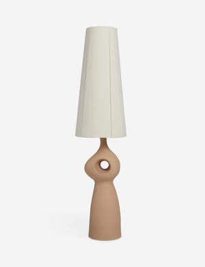 Rhodes sculptural ceramic floor lamp.