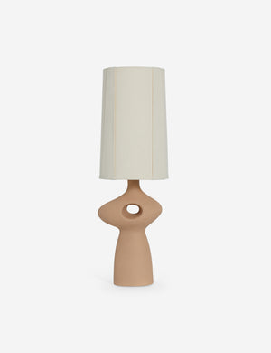 Rhodes sculptural ceramic table lamp.