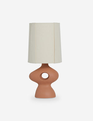 Rhodes sculptural ceramic table lamp.