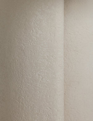 Close up of the base of the Rodrigo sculptural oval outdoor dining table.