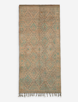 Vintage Moroccan Hand-Knotted Wool Rug No. 13, 6'2