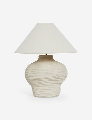 Wrinkle ceramic table lamp by Sarah Sherman Samuel.