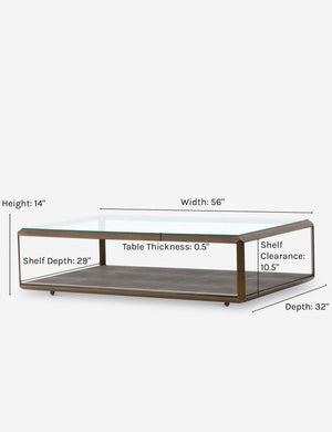 Dimensions on the Eryn Coffee Table