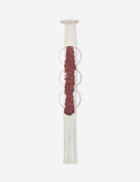 #color::brick | Studio Nom Lwazi brick red woven Wall Hanging by nom