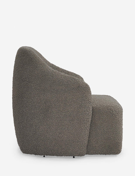 #color::gray-boucle | Side of the Tobi Gray Boucle swivel chair