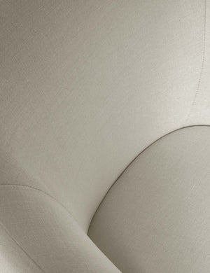 Close-up of the flax linen fabric