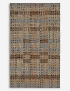 Sorell Handwoven Blend Rug Swatch, Brown and Blue