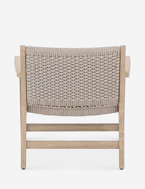 Back of the Ylva Natural Indoor / Outdoor Accent Chair