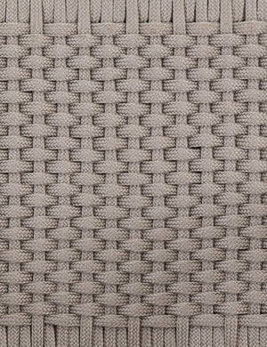 The braided construction of the Ylva Natural Indoor / Outdoor Accent Chair