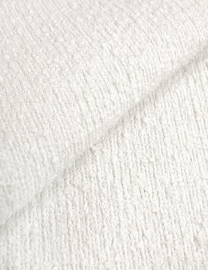 White Boucle Fabric Swatch