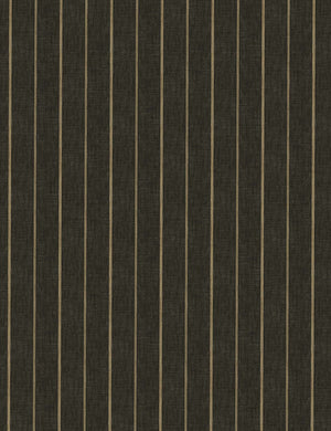 The Peppercorn Stripe fabric on the Nabiha platform bed