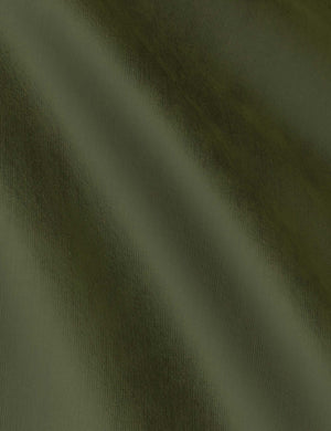 The Pine Velvet fabric on the Nabiha platform bed
