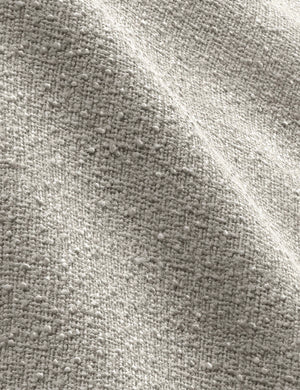 The Moonlight Boucle fabric on the Nabiha platform bed