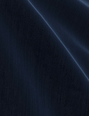 The Navy Velvet fabric on the Nabiha platform bed