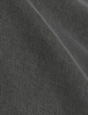 The Charcoal Linen fabric on the Nabiha platform bed