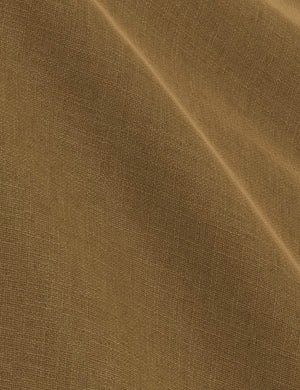 The Sesame Linen fabric on the Nabiha platform bed