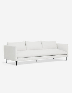 Angled view of the White Alaya Sofa