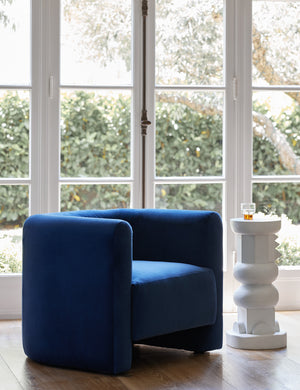 Kennard Accent Chair : Rust Classic Velvet