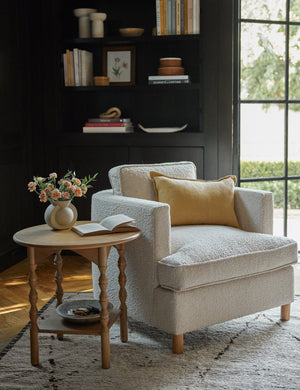 Topia Round Side Table by Ginny Macdonald : Natural