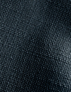 The Navy Linen fabric on the Deva platform bed