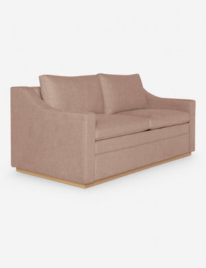 Angled view of the Coniston Apricot Linen Sleeper Sofa