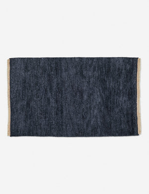 Heritage indigo rug in its two by three feet size