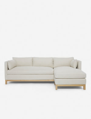 Hollingworth right facing Natural Linen Sectional Sofa by Ginny Macdonald