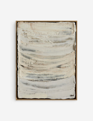 Inner Layers Framed Wall Art  featuring neutral toned textured brush strokes by Elizabeth Sheppell